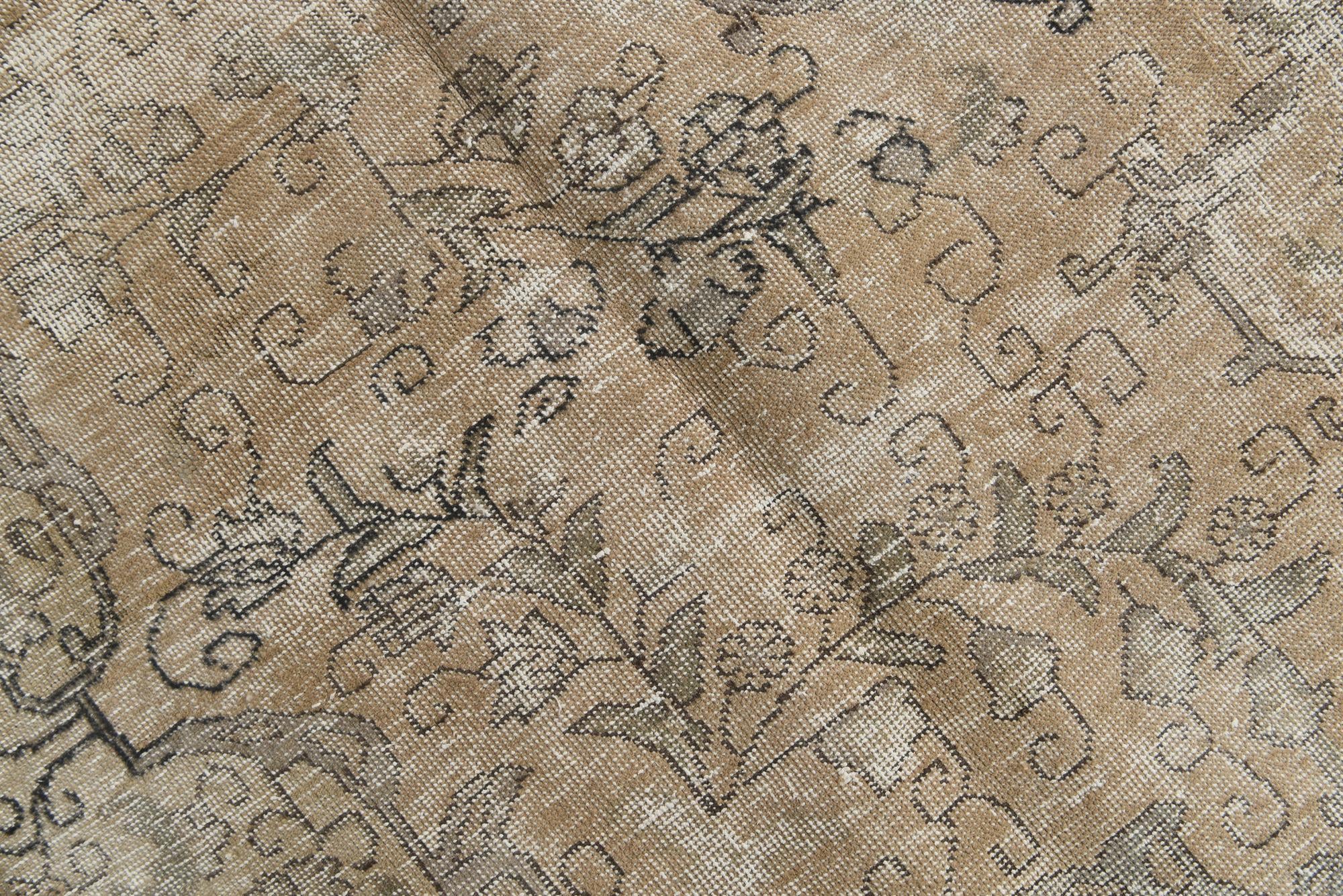 9' 2 x 12' 9 Hand Knotted Ultra Vintage Persian Wool Rug