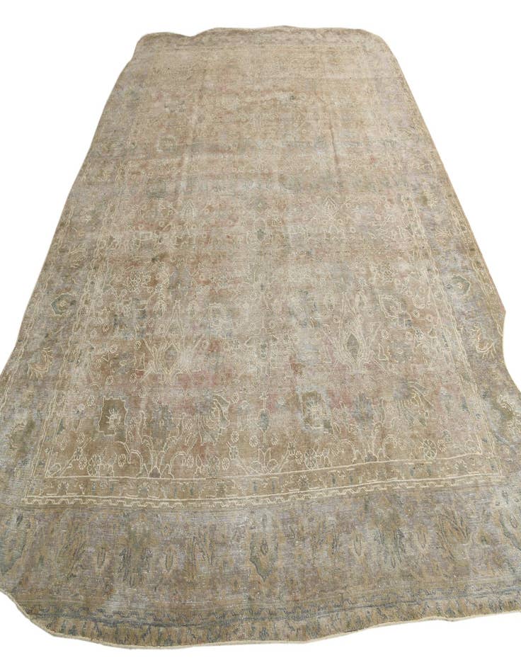 Detail image of 9' 9 x 12' 7  Hand Knotted Ultra Vintage Persian Wool Rug