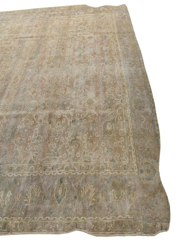 Detail image of 9' 9 x 12' 7  Hand Knotted Ultra Vintage Persian Wool Rug