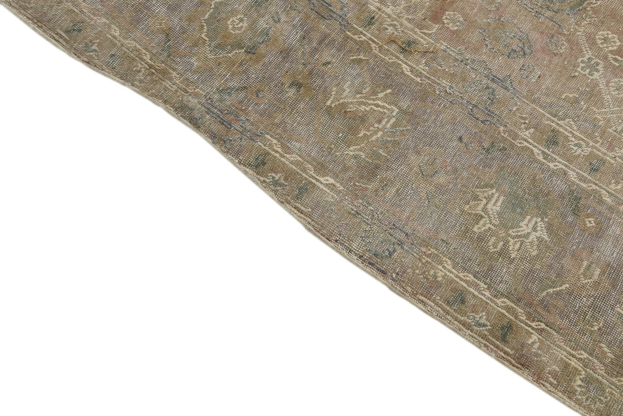 9' 9 x 12' 7 Hand Knotted Ultra Vintage Persian Wool Rug