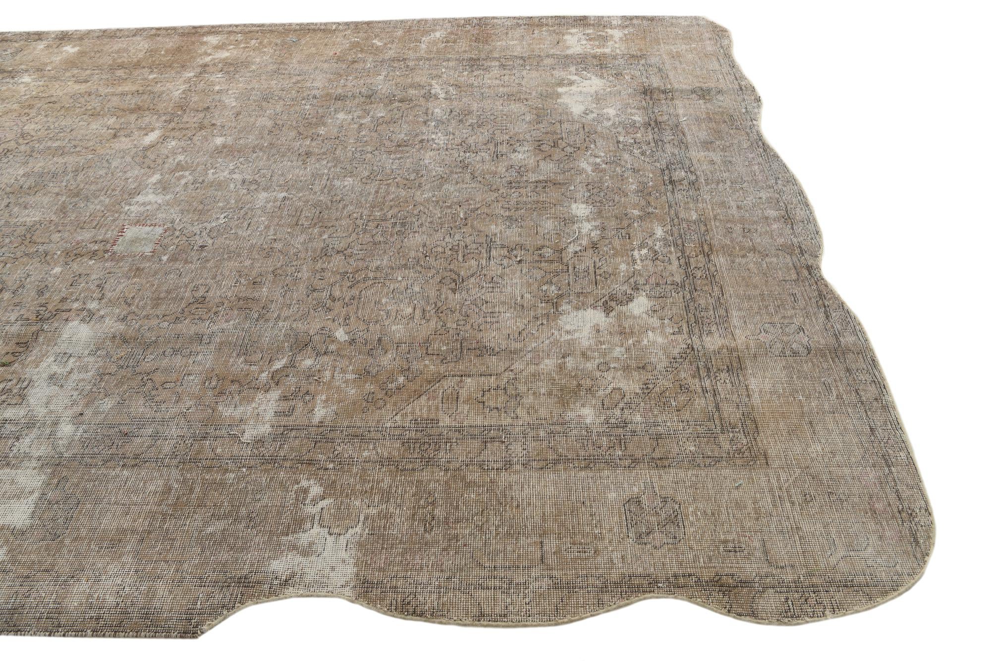 8' 2 x 10' 8 Hand Knotted Ultra Vintage Persian Wool Rug
