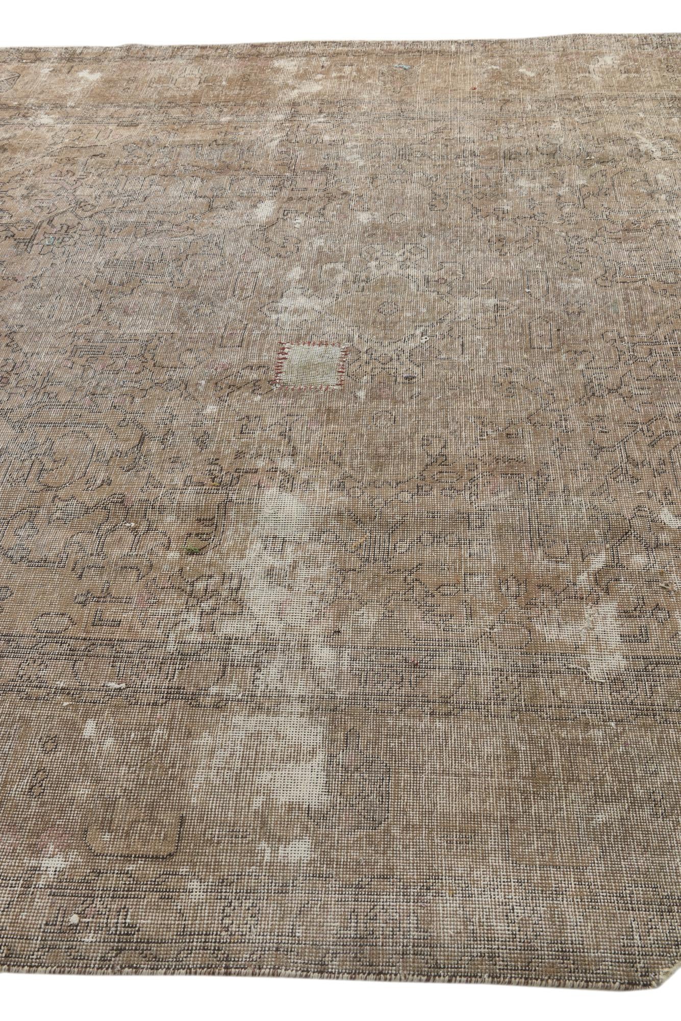 8' 2 x 10' 8 Hand Knotted Ultra Vintage Persian Wool Rug