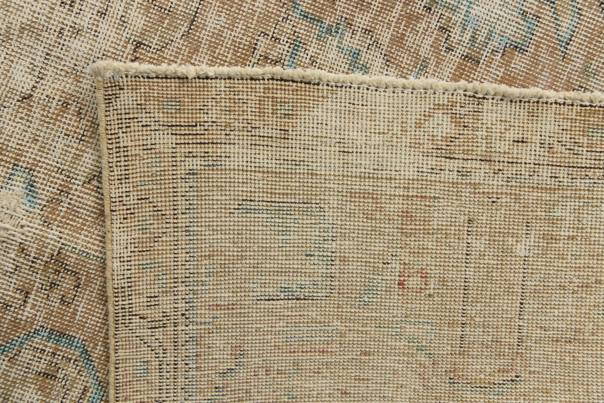 9' 8 x 12' 7 Hand Knotted Ultra Vintage Persian Wool Rug