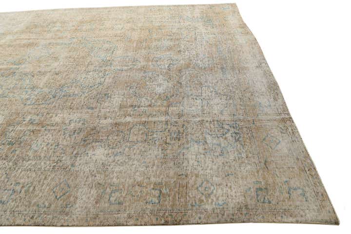 9' 8 x 12' 7 Hand Knotted Ultra Vintage Persian Wool Rug