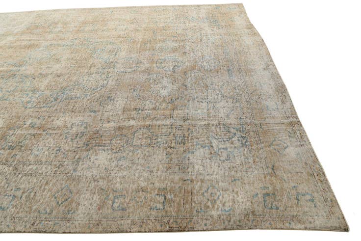 Detail image of 9' 8 x 12' 7 Hand Knotted Ultra Vintage Persian Wool Rug
