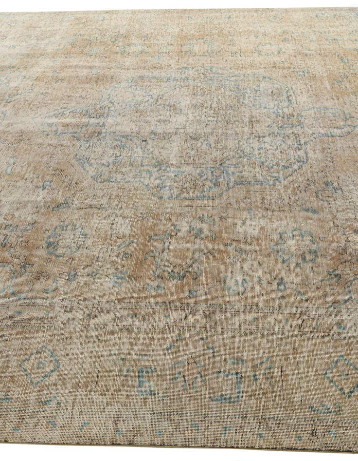 Detail image of 9' 8 x 12' 7  Hand Knotted Ultra Vintage Persian Wool Rug