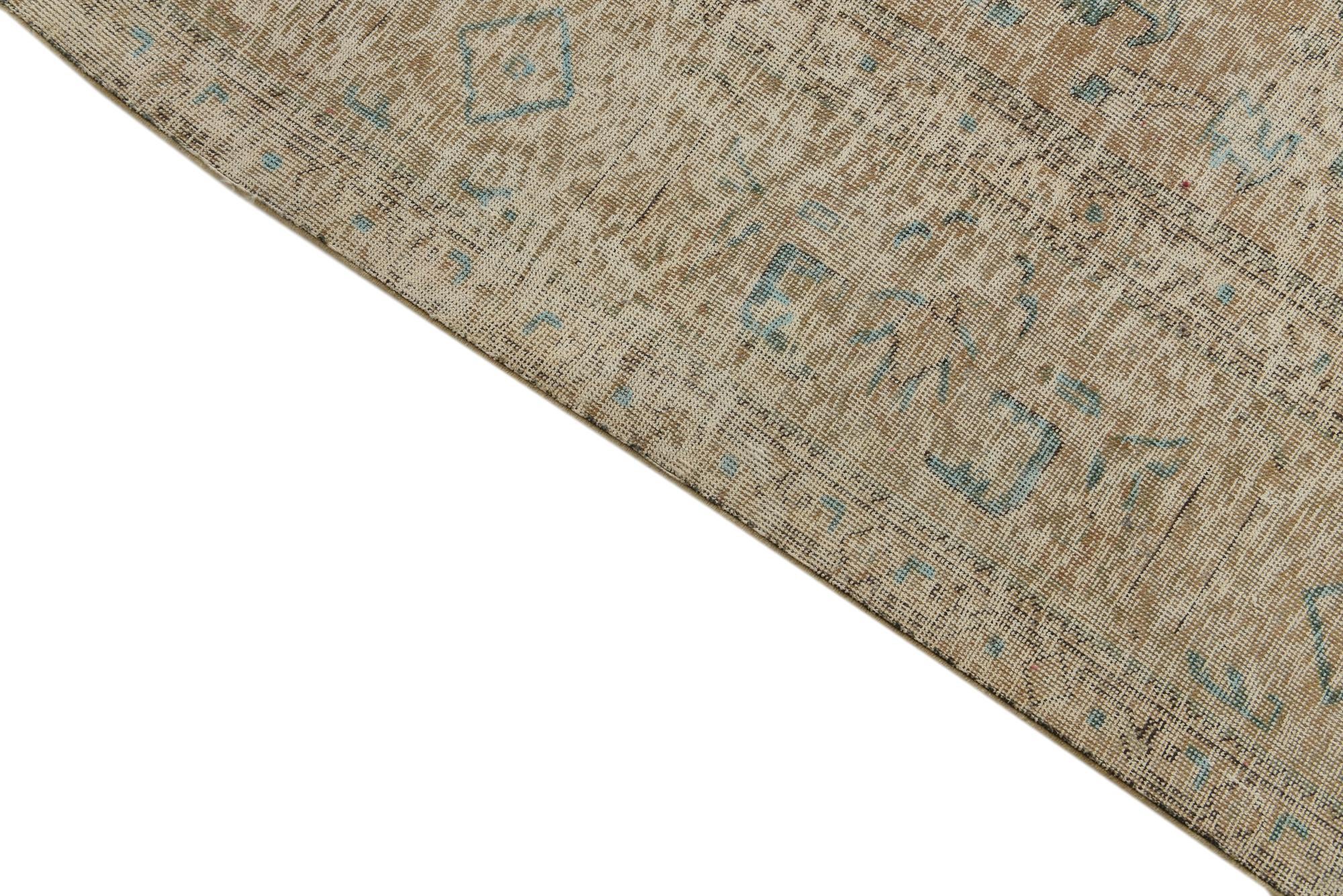 9' 8 x 12' 7 Hand Knotted Ultra Vintage Persian Wool Rug