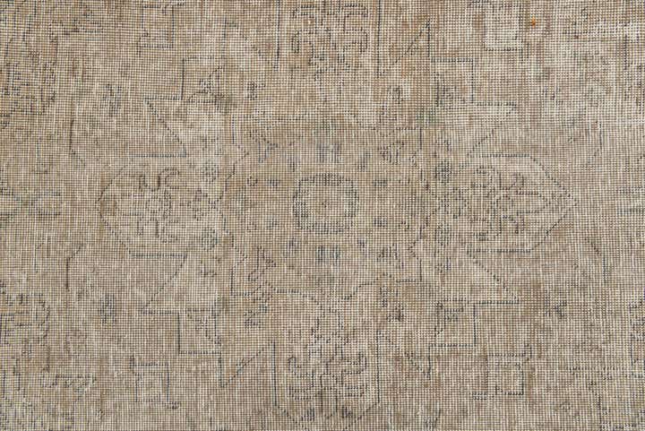 9' x 12' 7 Hand Knotted Ultra Vintage Persian Wool Rug
