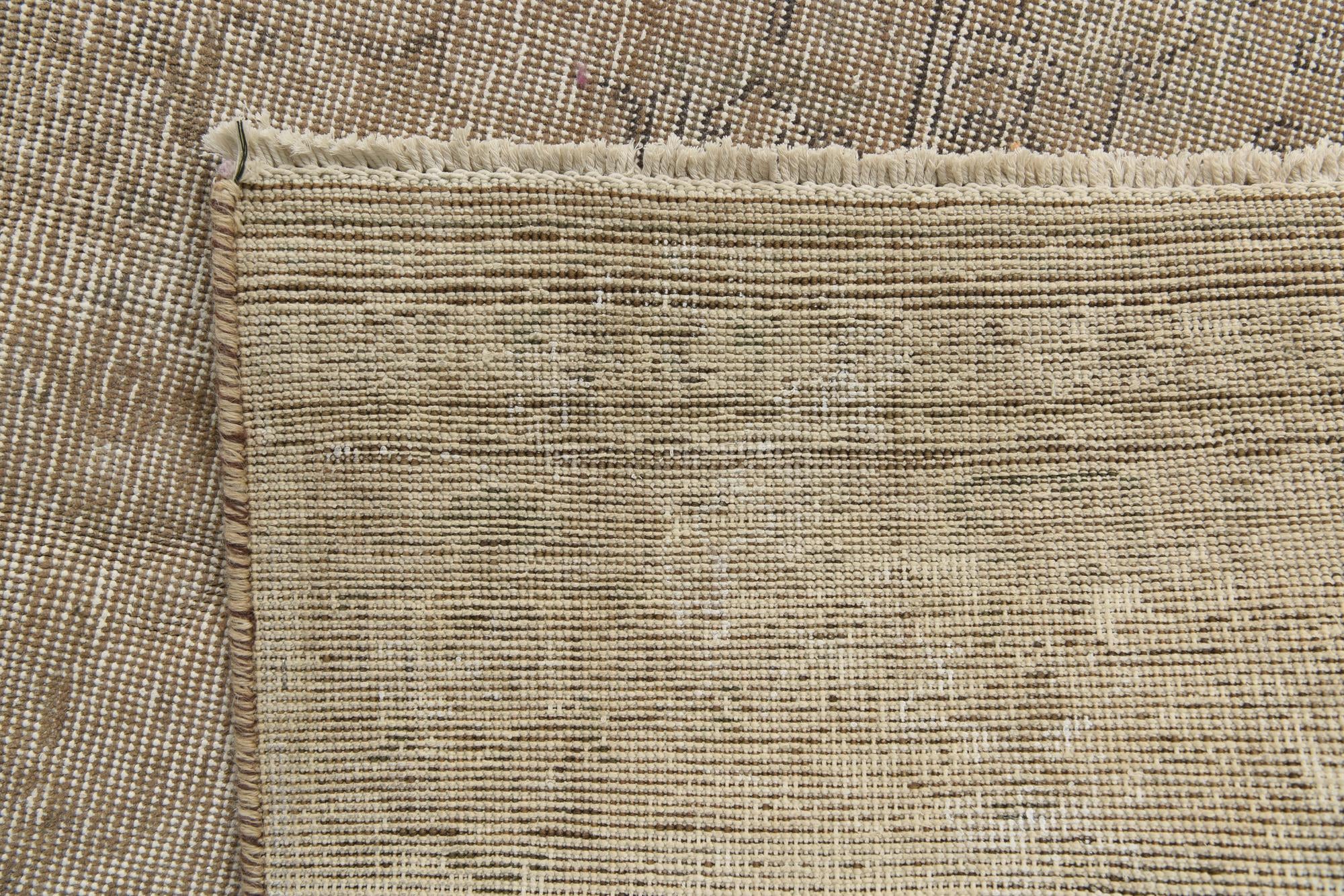 9' x 12' 7 Hand Knotted Ultra Vintage Persian Wool Rug