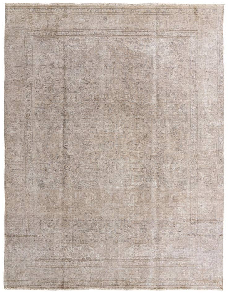 Detail image of 9' x 12' 7 Hand Knotted Ultra Vintage Persian Wool Rug