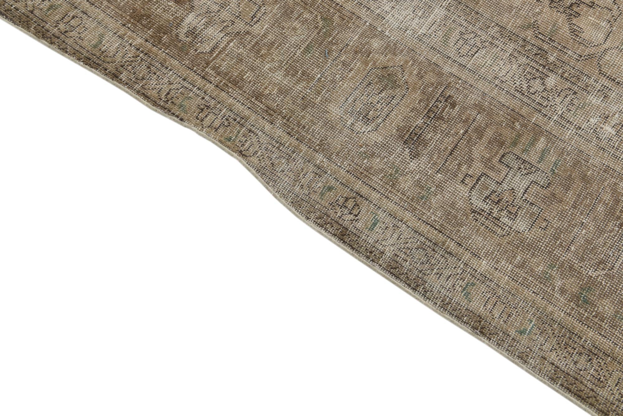 9' 5 x 12' 5 Hand Knotted Ultra Vintage Persian Wool Rug