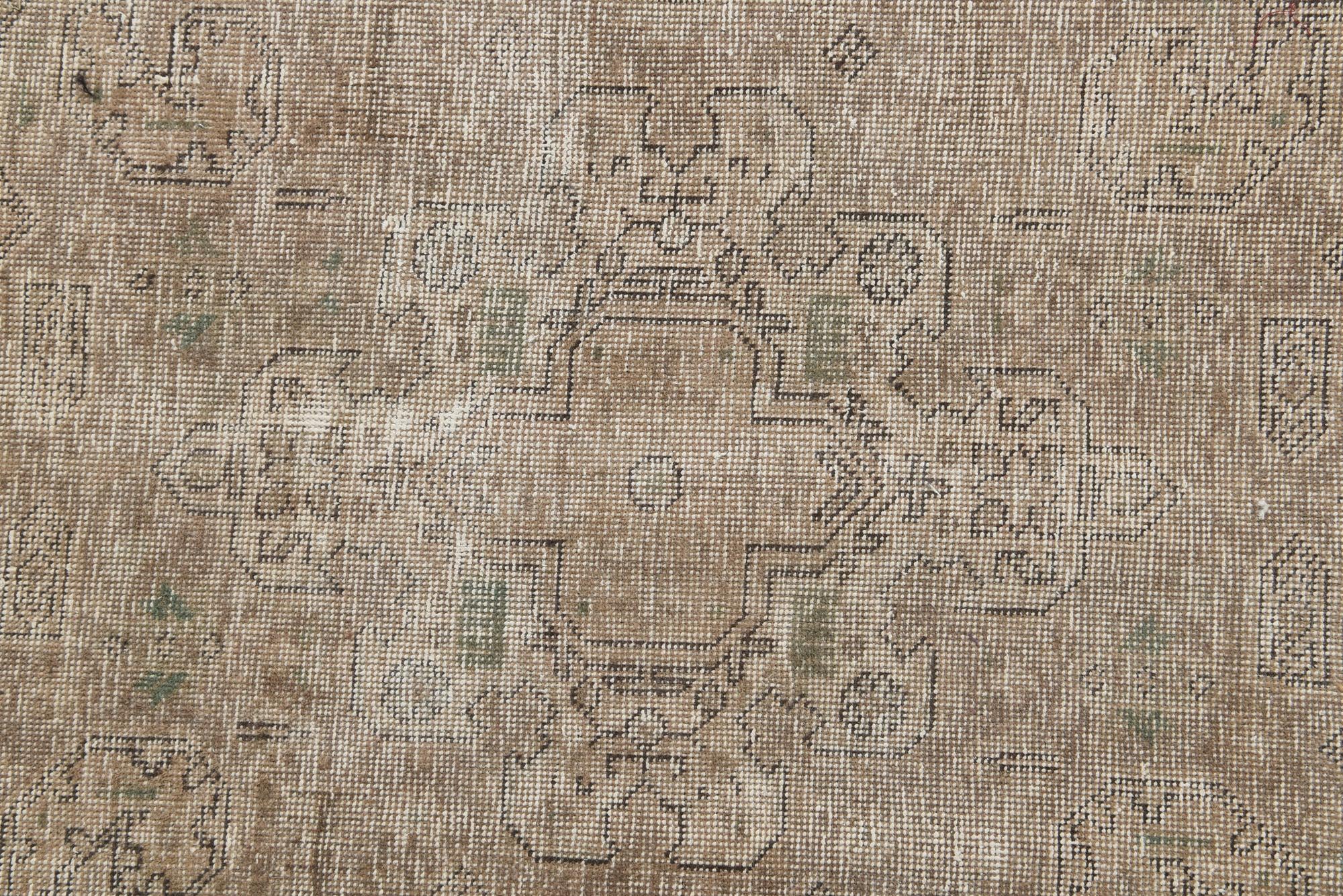 9' 5 x 12' 5 Hand Knotted Ultra Vintage Persian Wool Rug