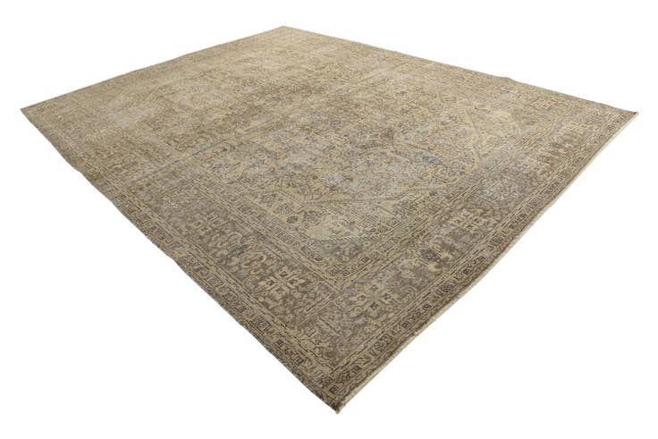 Detail image of 10' x 12' 8 Hand Knotted Ultra Vintage Persian Wool Rug
