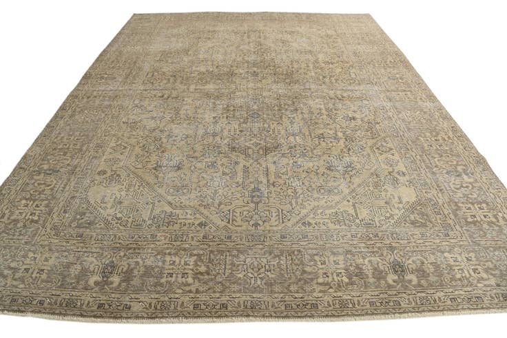Detail image of 10' x 12' 8 Hand Knotted Ultra Vintage Persian Wool Rug