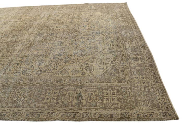 Detail image of 10' x 12' 8 Hand Knotted Ultra Vintage Persian Wool Rug