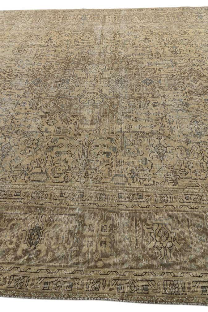 10' x 12' 8 Hand Knotted Ultra Vintage Persian Wool Rug