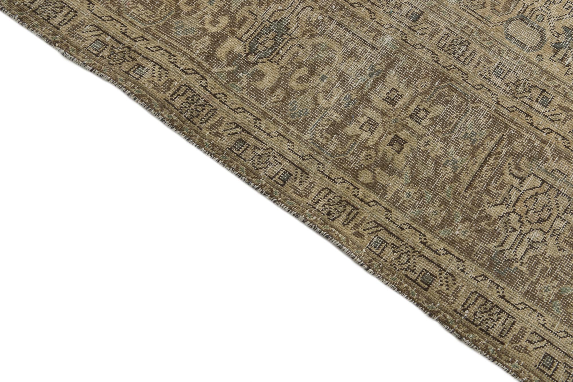 10' x 12' 8 Hand Knotted Ultra Vintage Persian Wool Rug