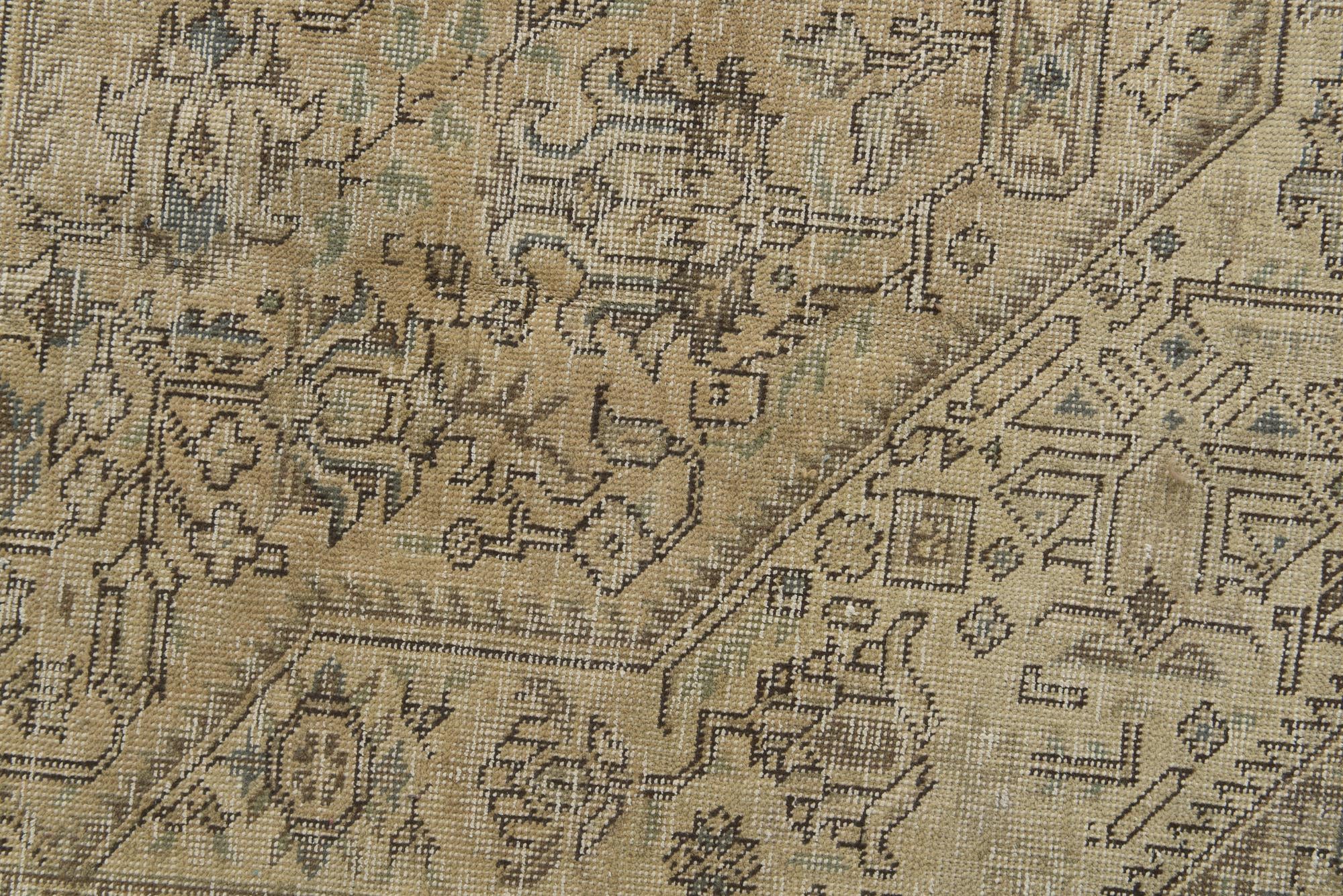 10' x 12' 8 Hand Knotted Ultra Vintage Persian Wool Rug