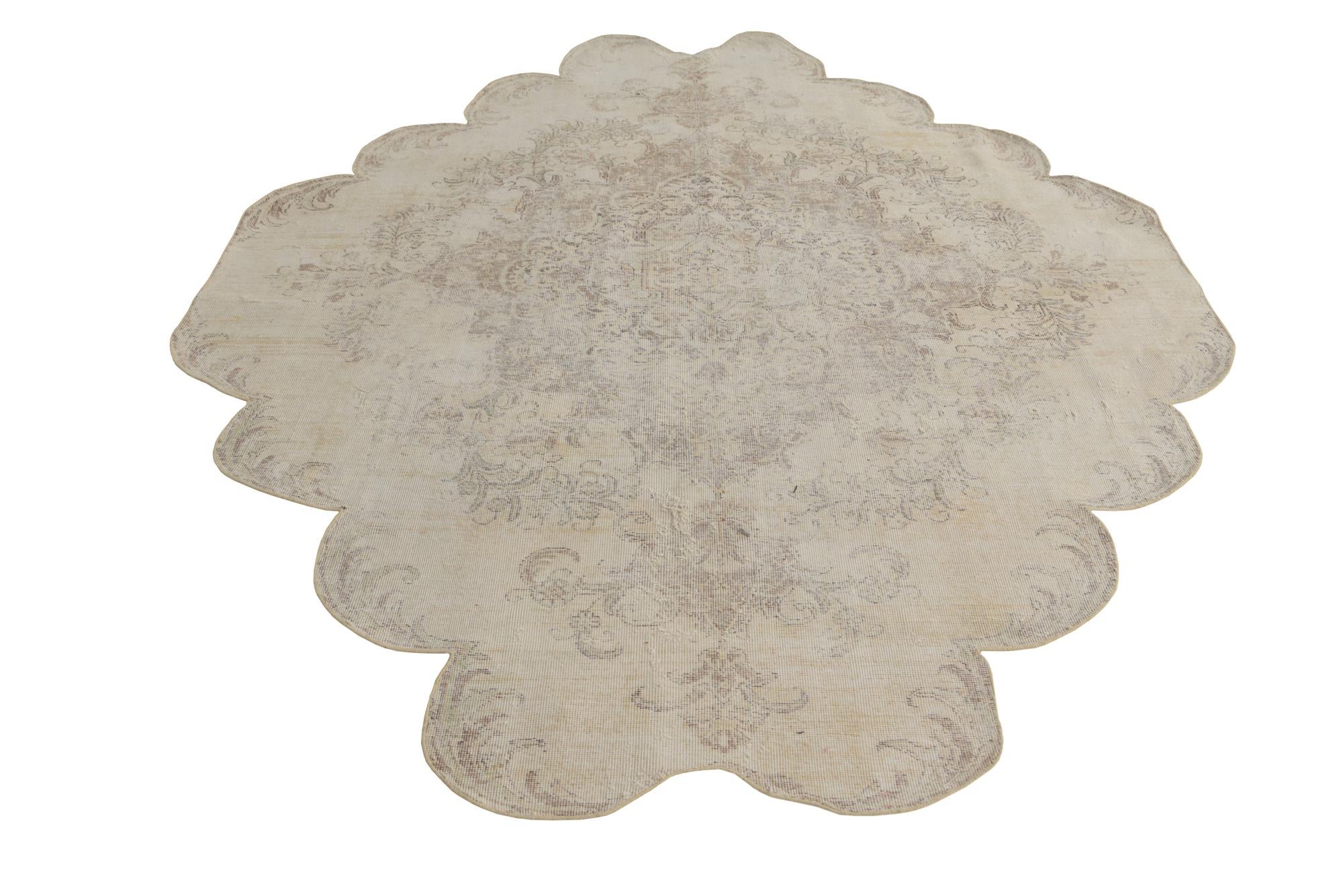 7' 2 x 9' 1 Hand Knotted Ultra Vintage Persian Wool Rug