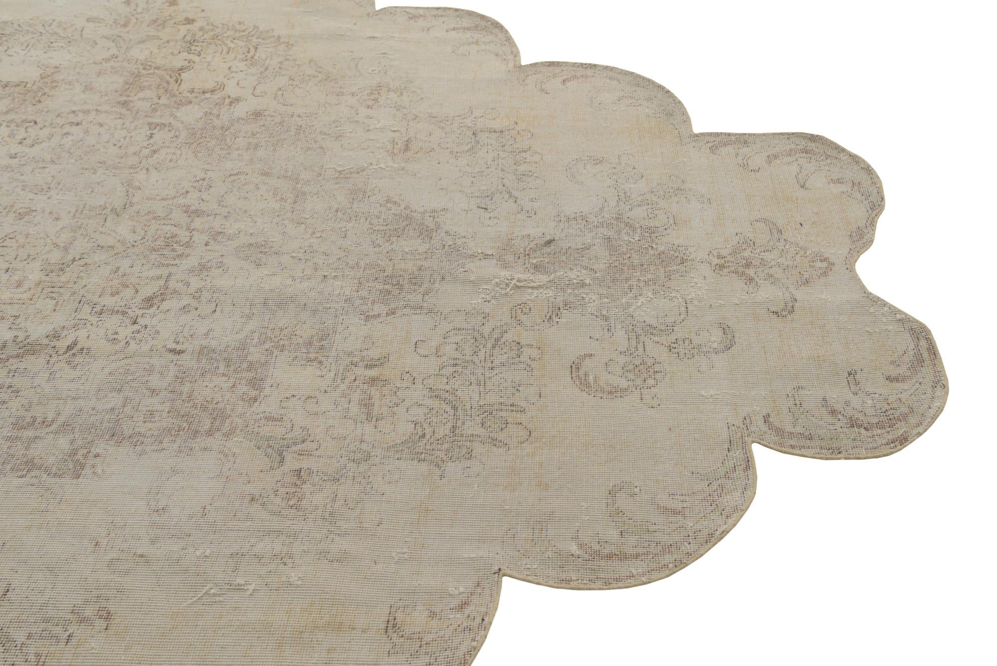 7' 2 x 9' 1 Hand Knotted Ultra Vintage Persian Wool Rug