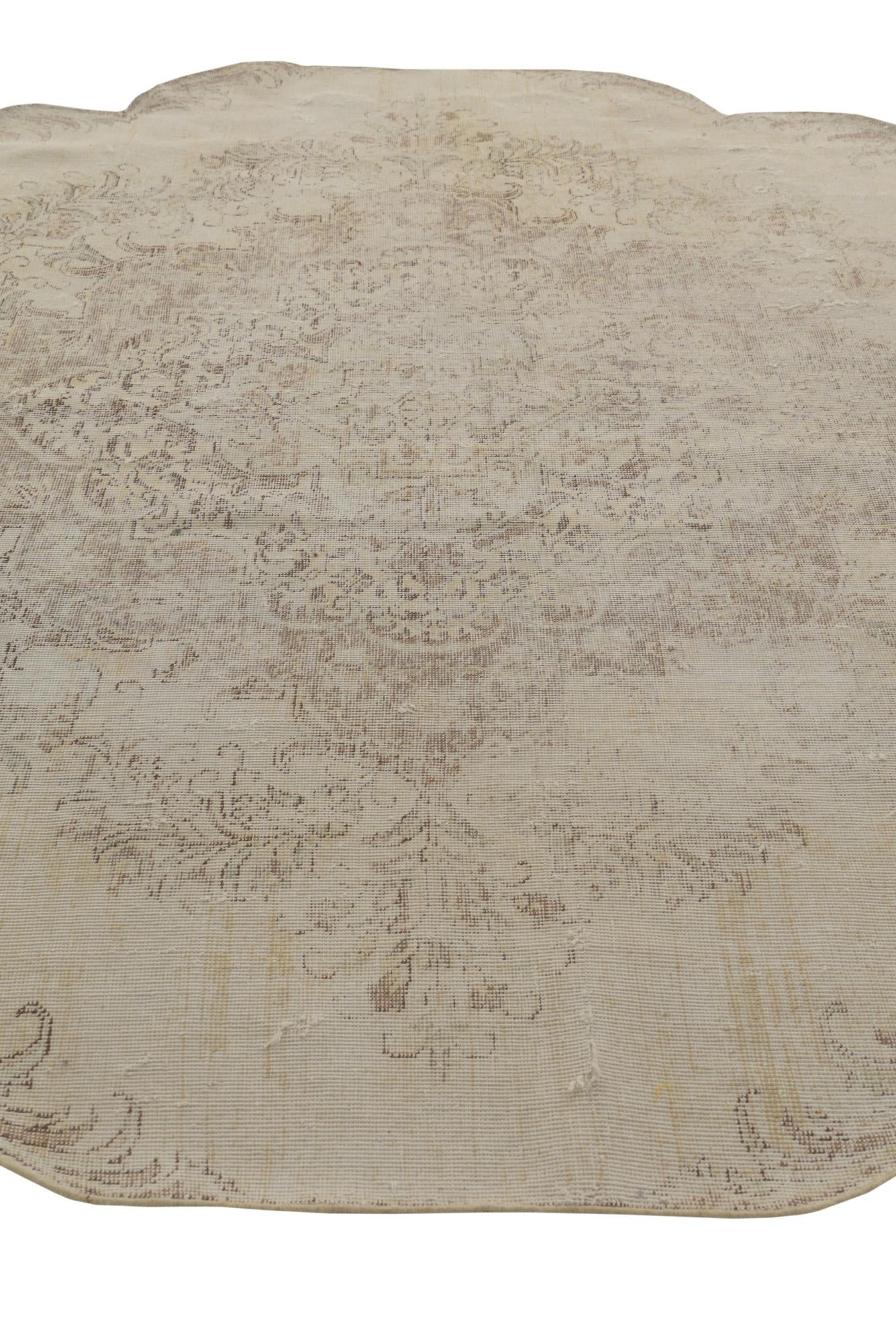 7' 2 x 9' 1 Hand Knotted Ultra Vintage Persian Wool Rug