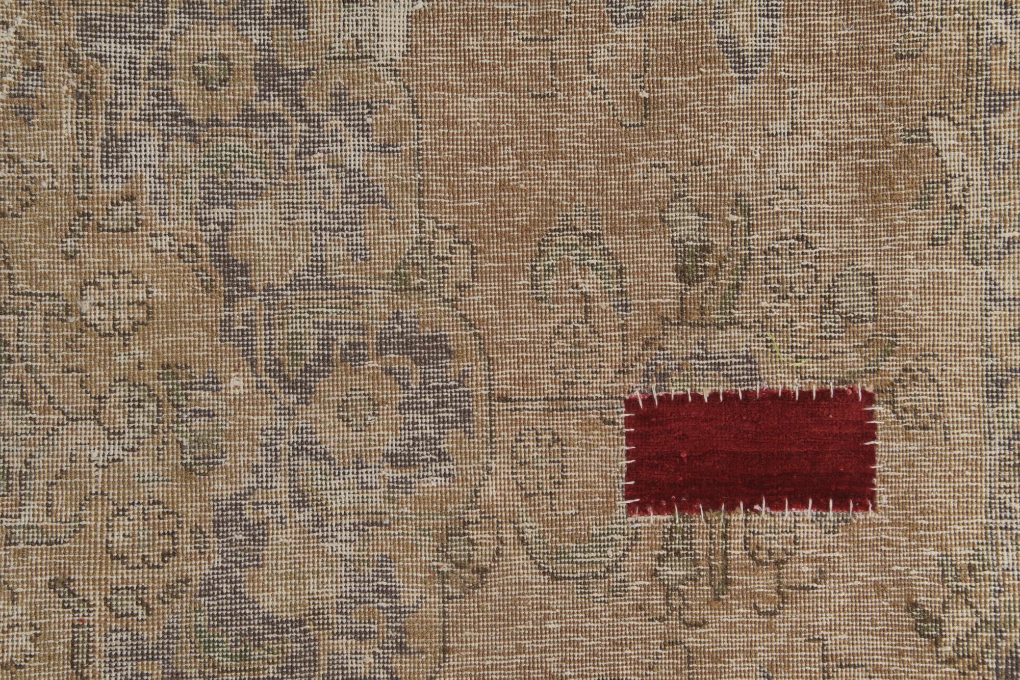 9' x 12' 5 Hand Knotted Ultra Vintage Persian Wool Rug