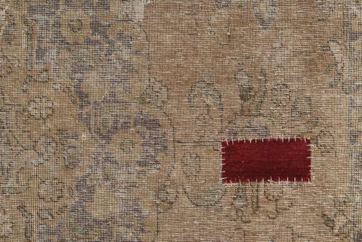 9' x 12' 5 Hand Knotted Ultra Vintage Persian Wool Rug