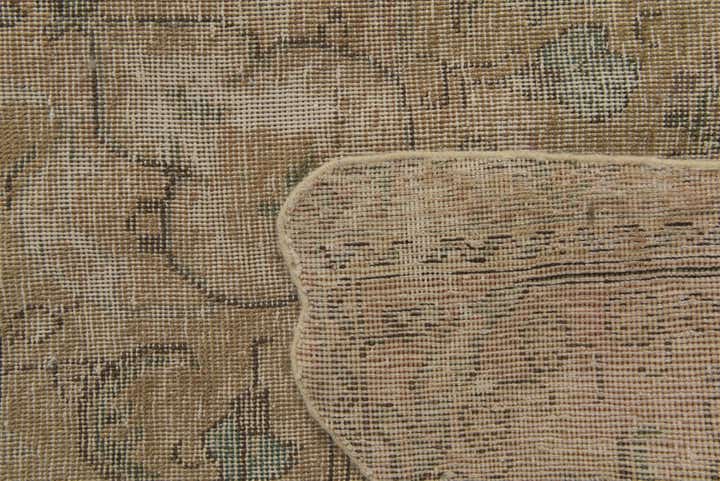 9' x 12' 5 Hand Knotted Ultra Vintage Persian Wool Rug