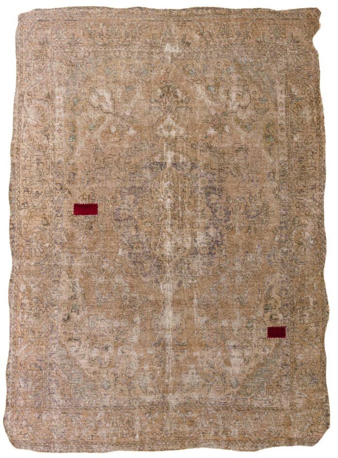 Detail image of 9' x 12' 5 Hand Knotted Ultra Vintage Persian Wool Rug