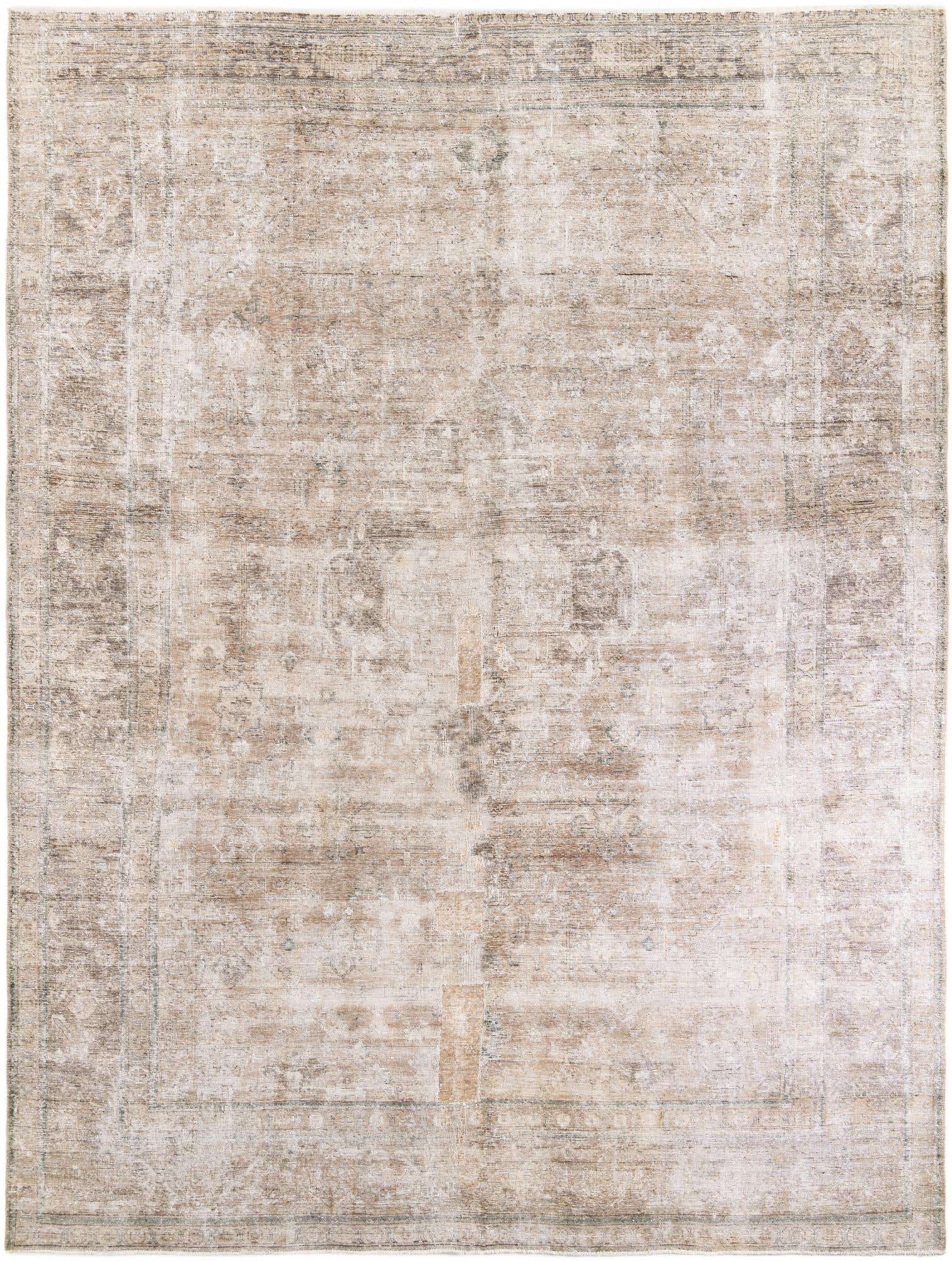 9' 7 x 13' Hand Knotted Ultra Vintage Persian Wool Rug