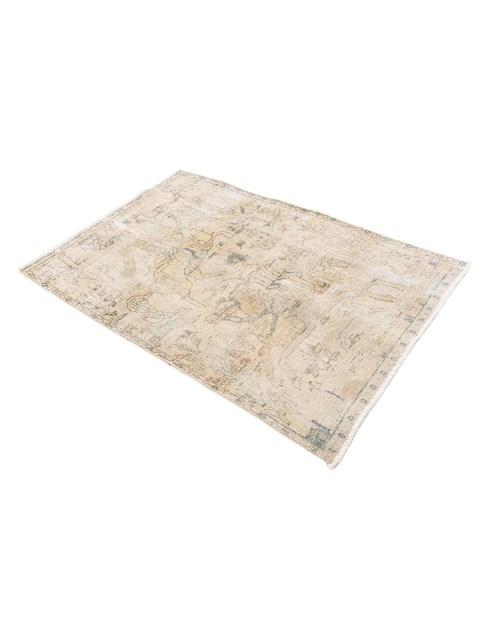 3' x 4' 7 Hand Knotted Ultra Vintage Persian Wool Rug