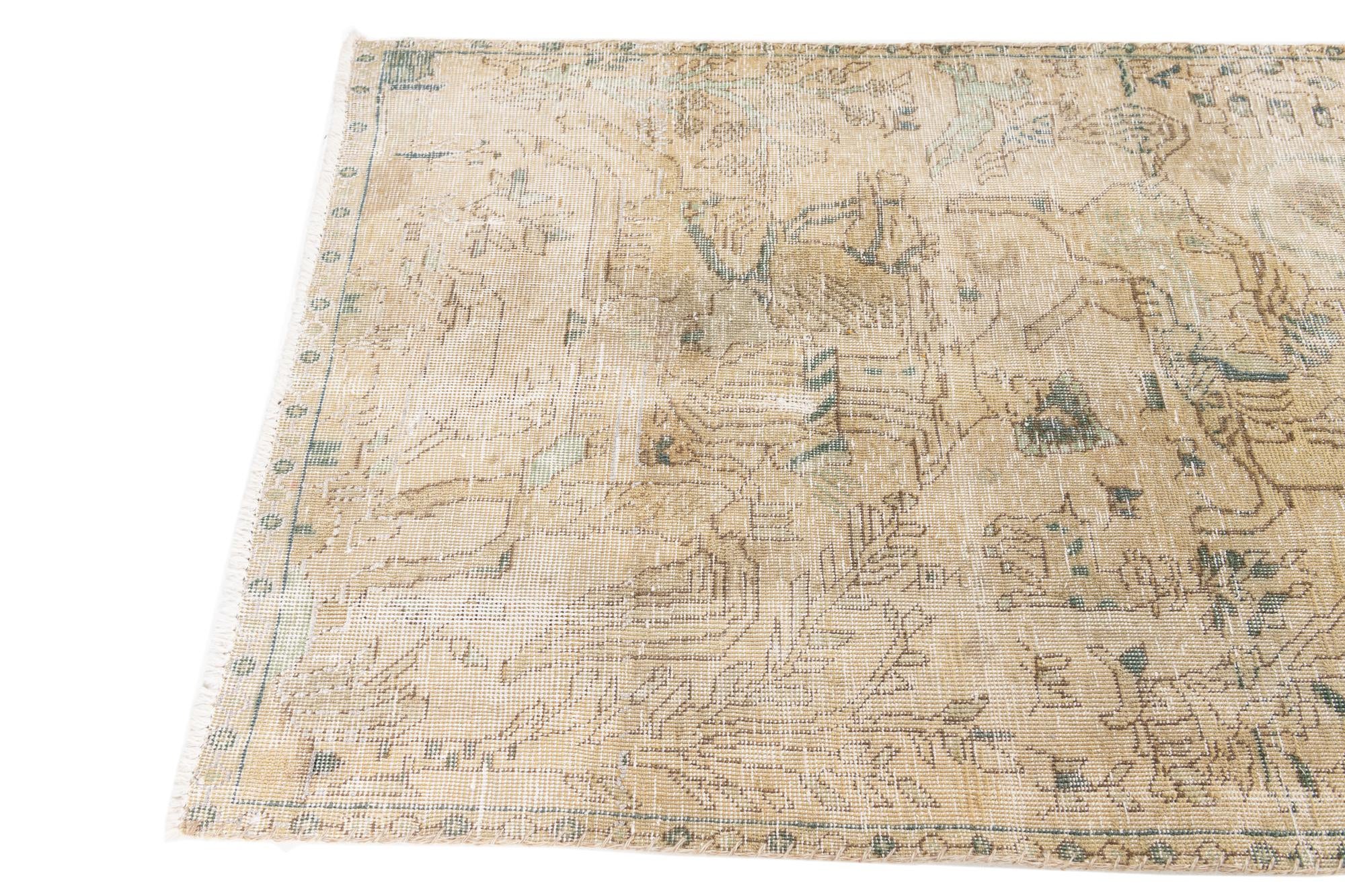 3' x 4' 7 Hand Knotted Ultra Vintage Persian Wool Rug