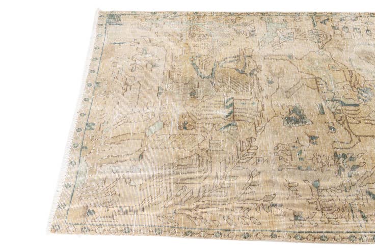 Detail image of 3' x 4' 7 Hand Knotted Ultra Vintage Persian Wool Rug