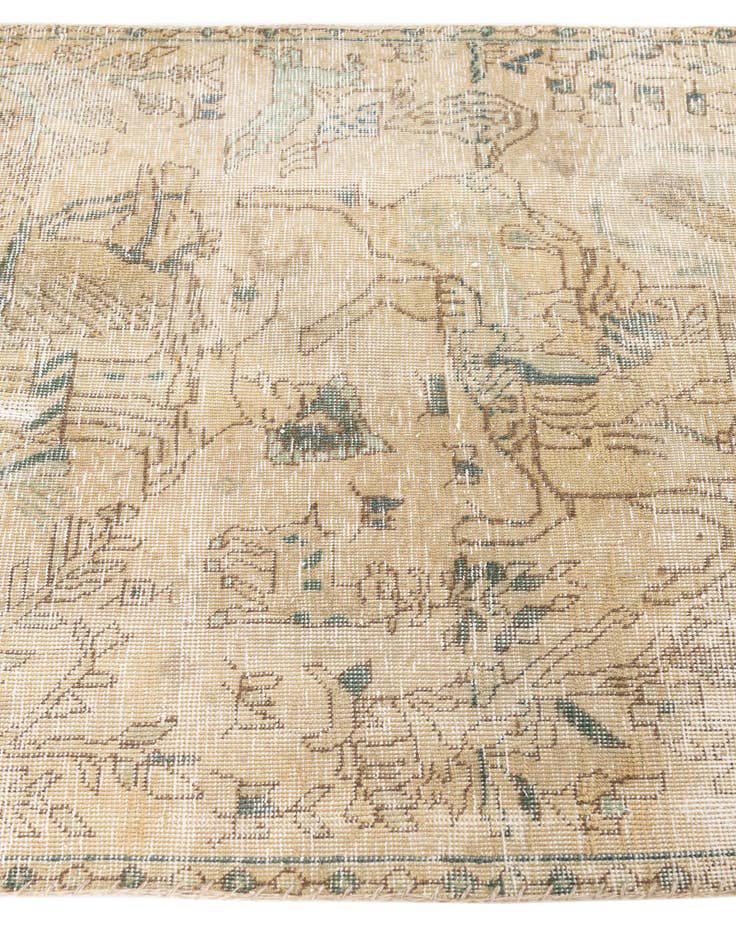 Detail image of 3' x 4' 7  Hand Knotted Ultra Vintage Persian Wool Rug