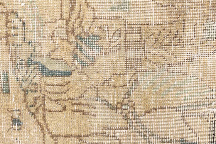 Detail image of 3' x 4' 7 Hand Knotted Ultra Vintage Persian Wool Rug