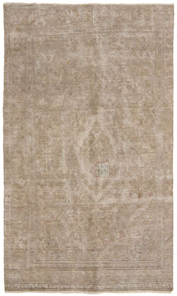 5' 6 x 9' 5 Hand Knotted Ultra Vintage Persian Wool Rug