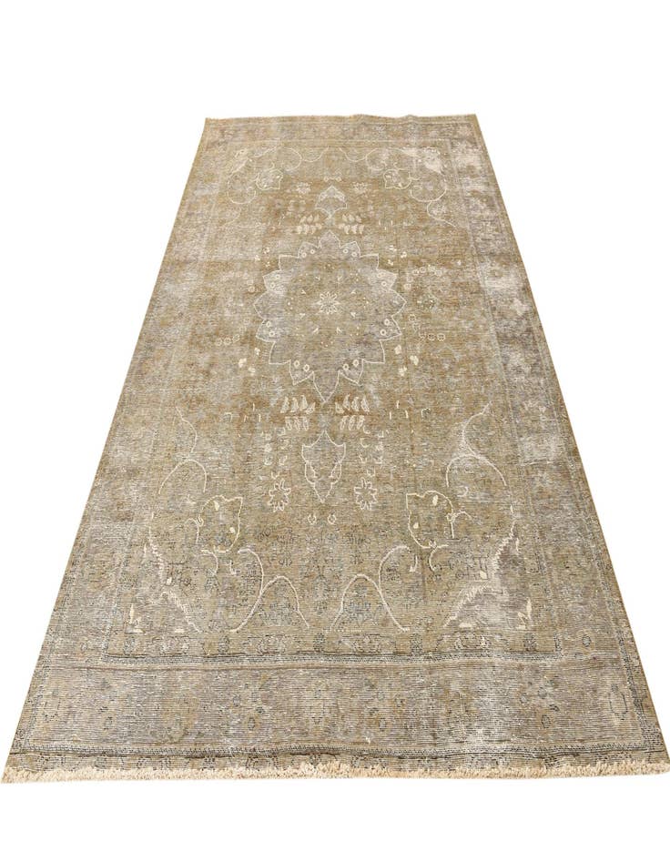 Detail image of 6' 6 x 9' 10  Hand Knotted Ultra Vintage Persian Wool Rug