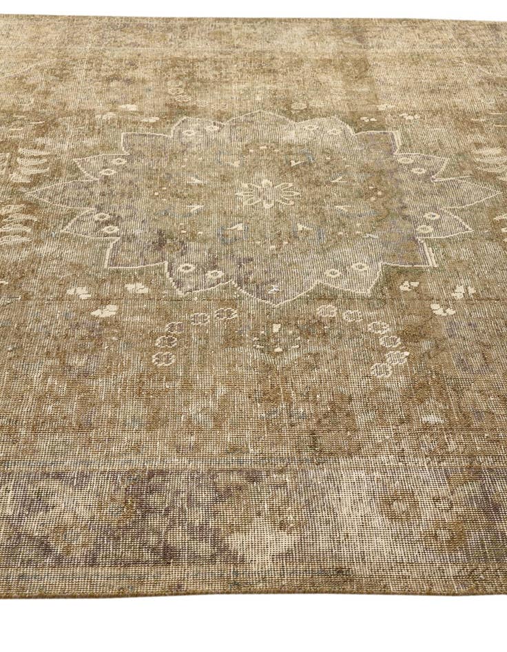 Detail image of 6' 6 x 9' 10  Hand Knotted Ultra Vintage Persian Wool Rug