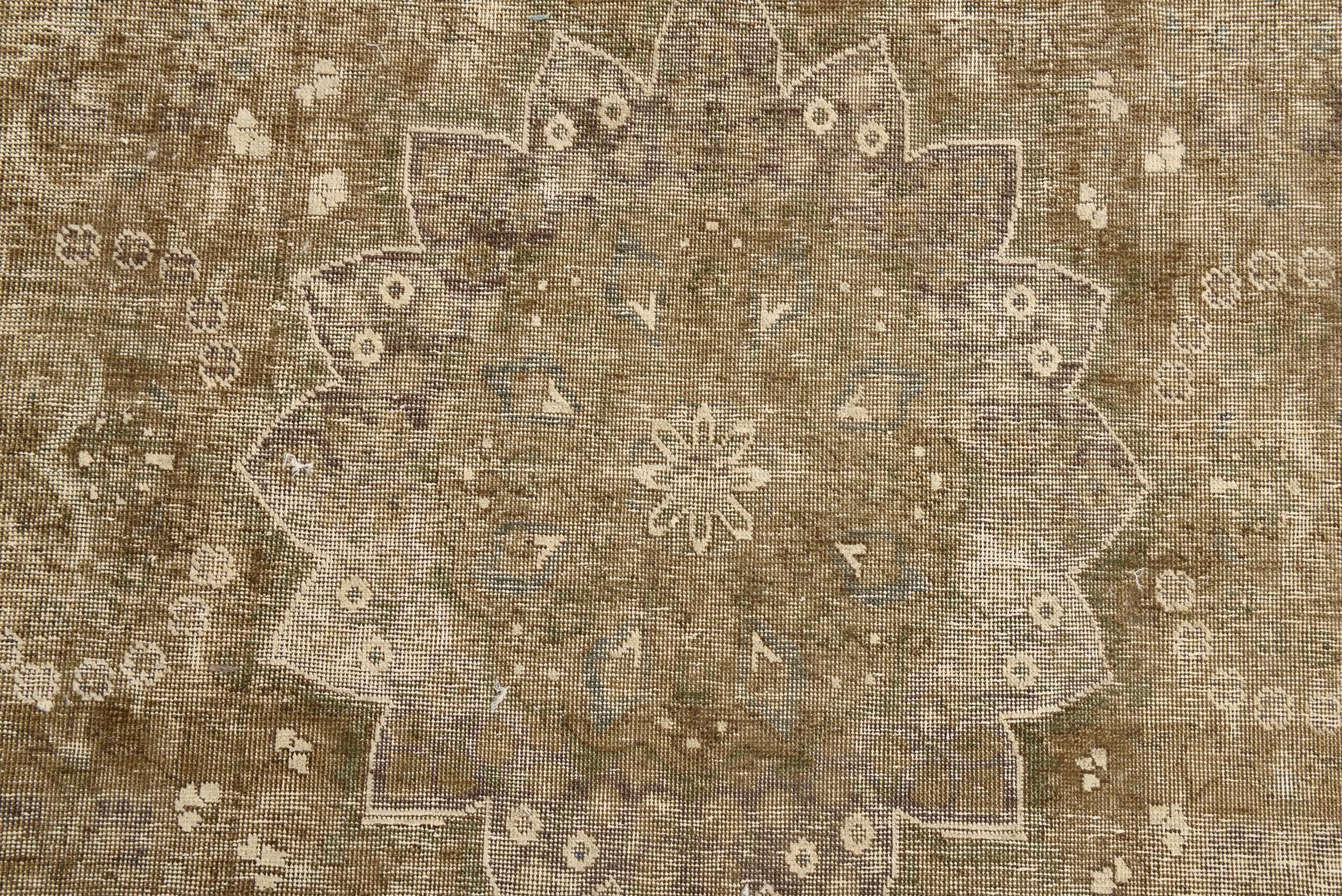 6' 6 x 9' 10 Hand Knotted Ultra Vintage Persian Wool Rug