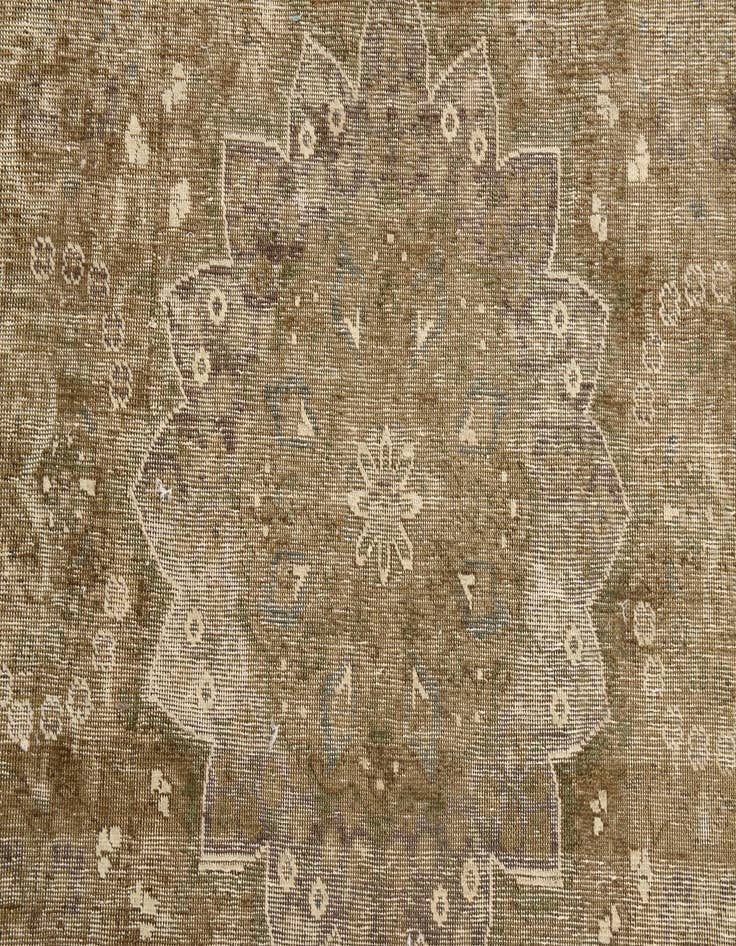 Detail image of 6' 6 x 9' 10  Hand Knotted Ultra Vintage Persian Wool Rug