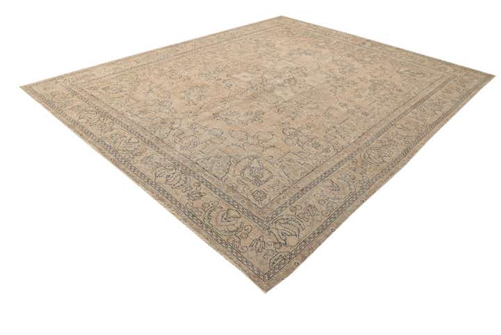 9' 9 x 12' 4 Hand Knotted Ultra Vintage Persian Wool Rug