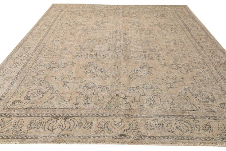 Detail image of 9' 9 x 12' 4 Hand Knotted Ultra Vintage Persian Wool Rug