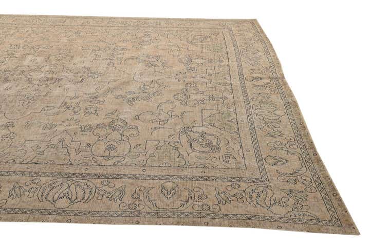 9' 9 x 12' 4 Hand Knotted Ultra Vintage Persian Wool Rug