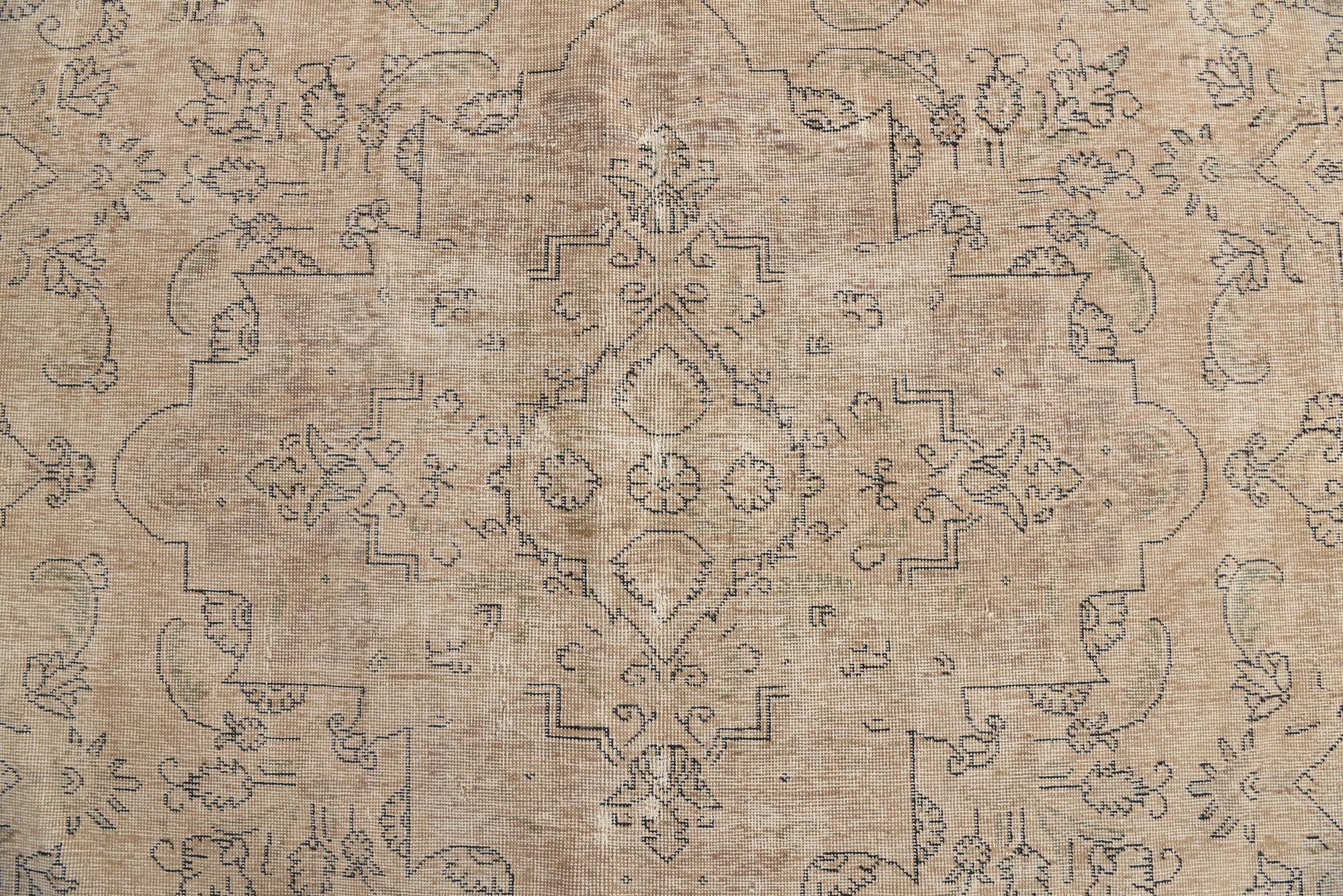 9' 9 x 12' 4 Hand Knotted Ultra Vintage Persian Wool Rug