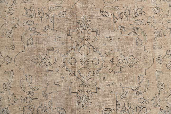 9' 9 x 12' 4 Hand Knotted Ultra Vintage Persian Wool Rug