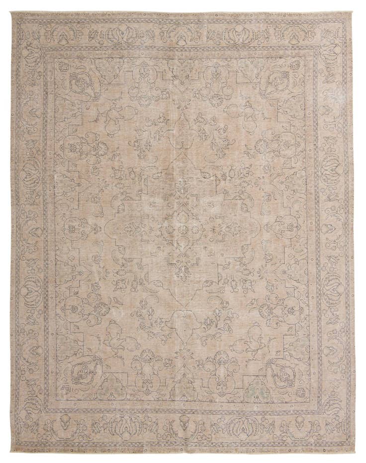 Detail image of 9' 9 x 12' 4 Hand Knotted Ultra Vintage Persian Wool Rug
