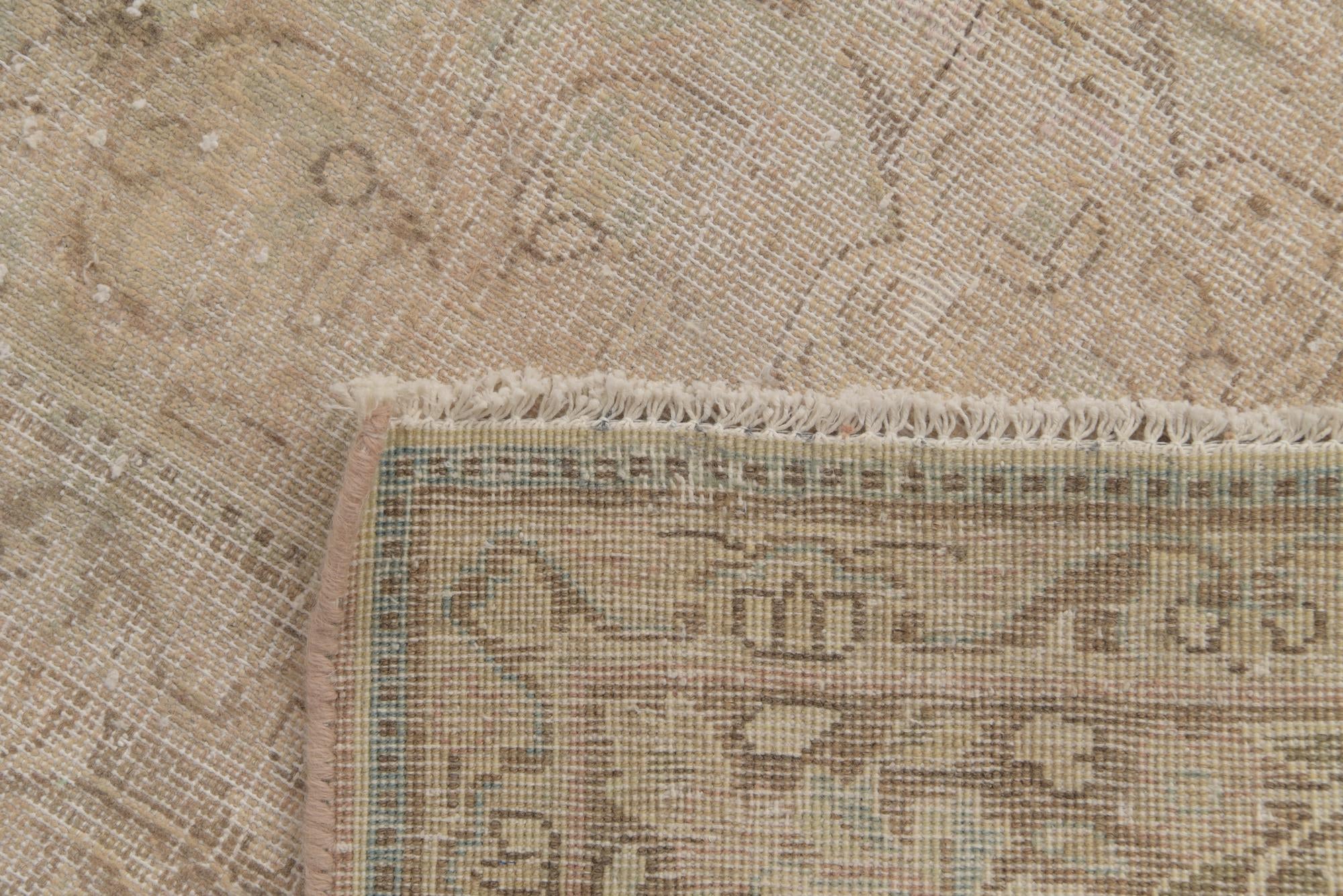 8' x 10' 8 Hand Knotted Ultra Vintage Persian Wool Rug