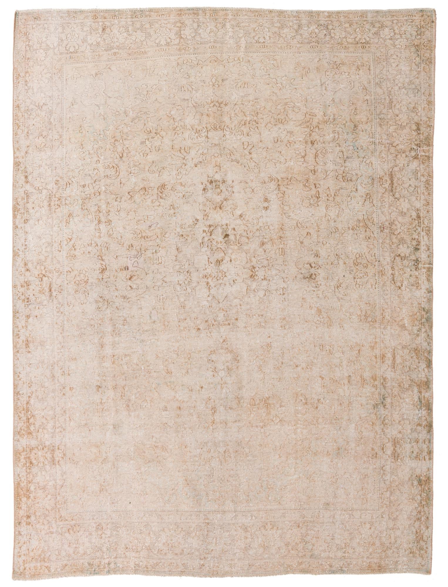 8' x 10' 8 Hand Knotted Ultra Vintage Persian Wool Rug