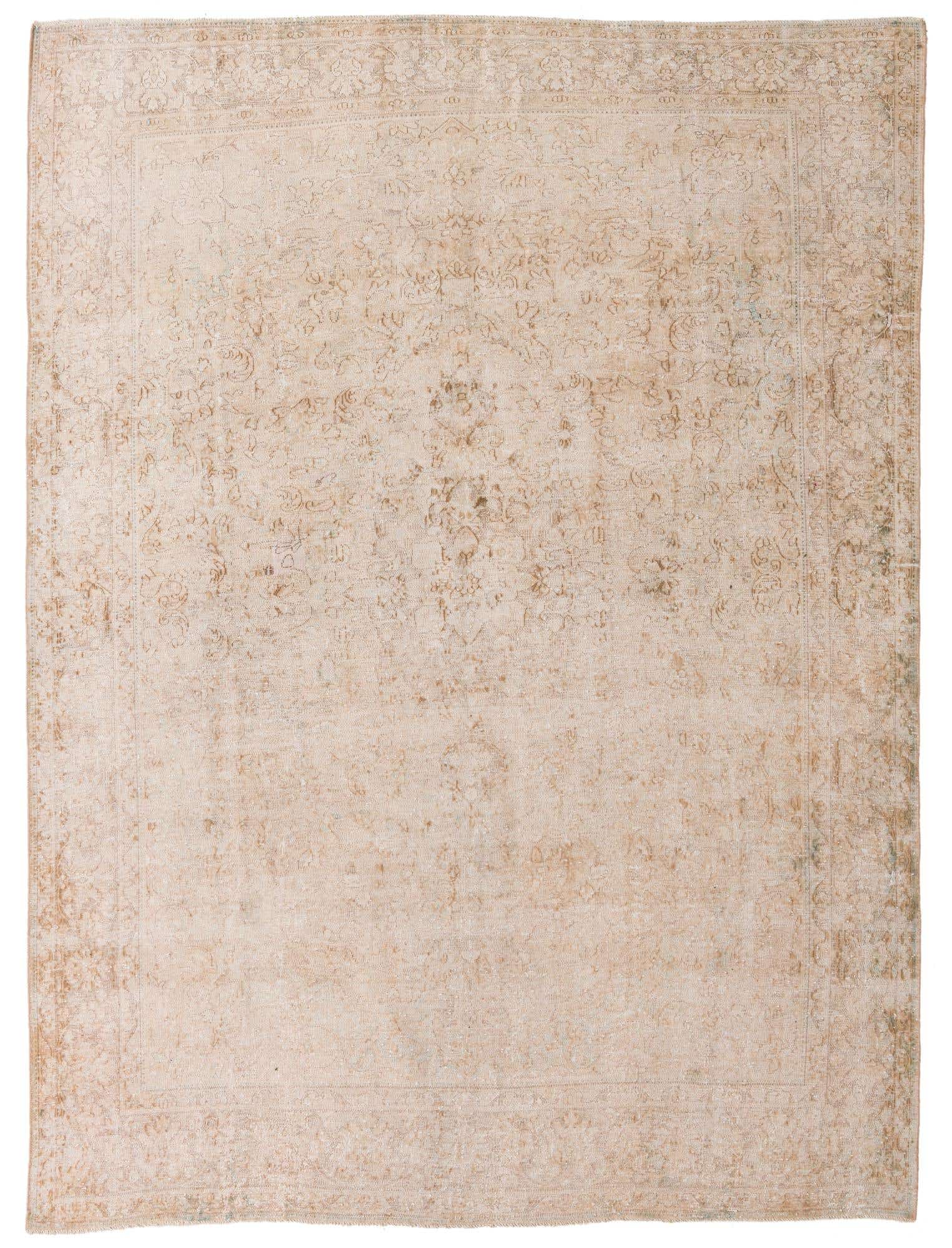 8' x 10' 8 Hand Knotted Ultra Vintage Persian Wool Rug