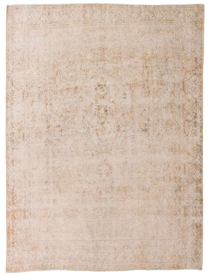 8' x 10' 8 Hand Knotted Ultra Vintage Persian Wool Rug